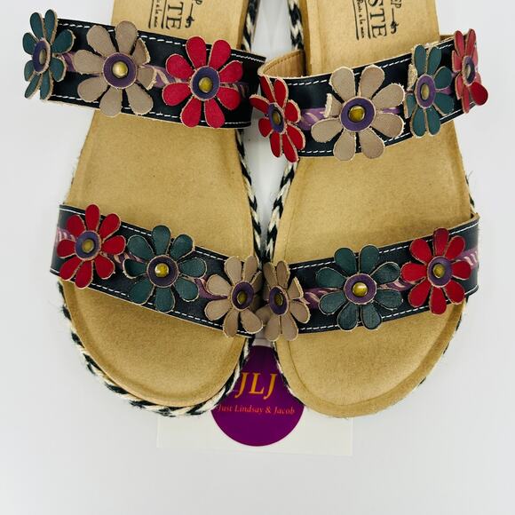 L'Artiste Spring Step Women's Resort Slip On Floral Sandals Size 38 EU/ 7.5-8 US - Picture 4 of 12